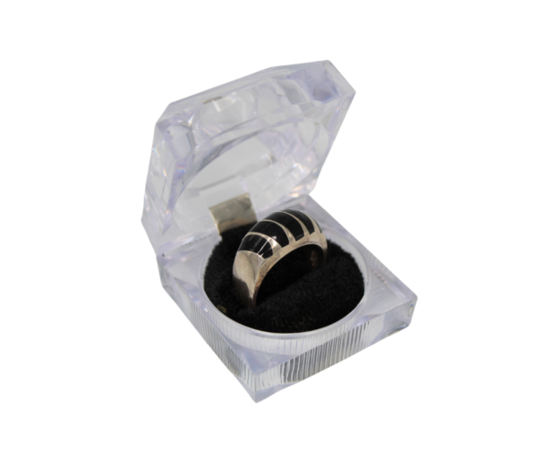 Onyx and 925 Silver Ring – Size 13 - Image 2