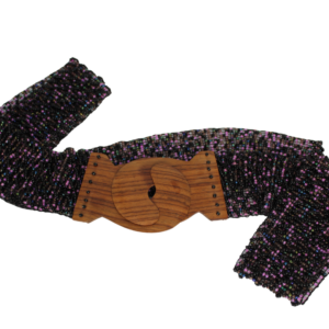 Handmade Purple Beaded Belt (Adult Large)