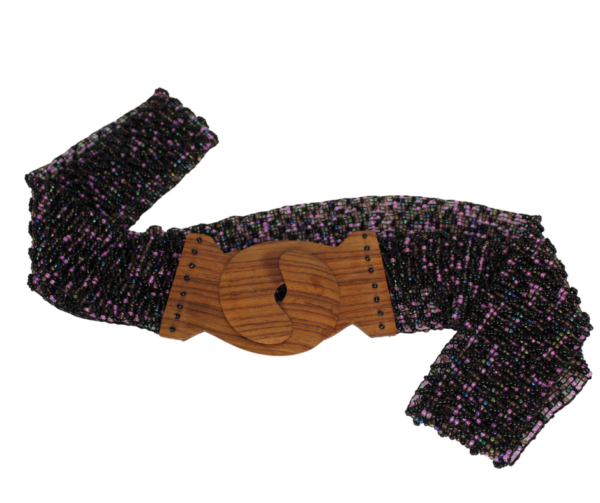 Handmade Purple Beaded Belt (Adult Large)