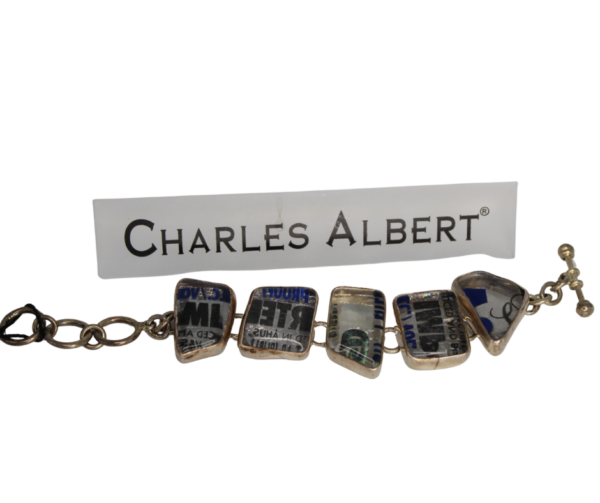 Charles Albert Recycled Vodka Bottle Bracelet – 925 Silver - Image 3