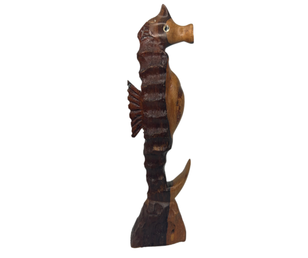 Carved Wooden Seahorse - Image 4