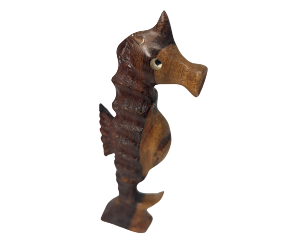 Carved Wooden Seahorse - Image 5