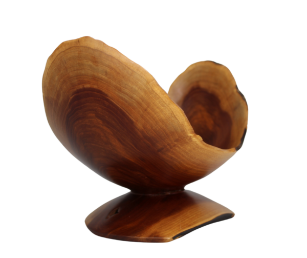 Oblong U-Shaped Apple Wood Bowl/Dish