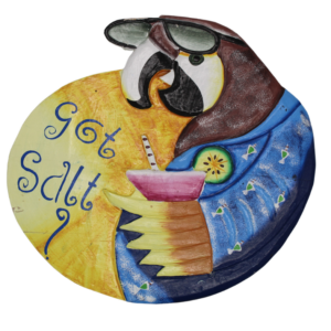 Got Salt? Parrot Wood Sign