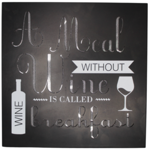 Light-Up Sparkle Black Sign – A Meal Without Wine