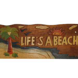 Life's A Beach Wood Sign