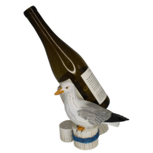 Poly Resin Seagull Wine Bottle Holder