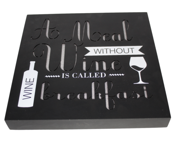 Light-Up Sparkle Black Sign – A Meal Without Wine - Image 3