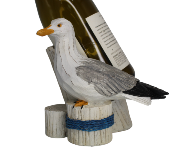 Poly Resin Seagull Wine Bottle Holder - Image 3