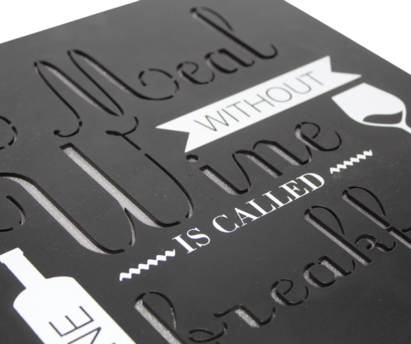 Light-Up Sparkle Black Sign – A Meal Without Wine - Image 4