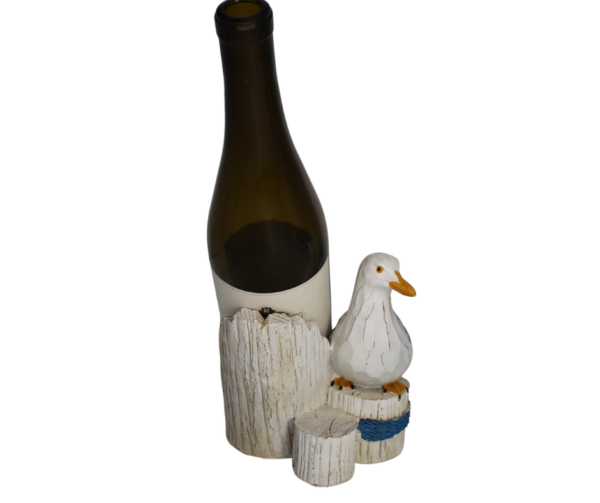 Poly Resin Seagull Wine Bottle Holder - Image 4