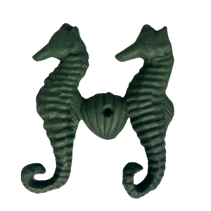 Seahorse Iron Hook – Double Seahorses with Tail Hook