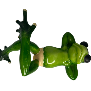 Lounging Frog Polyresin Figurine